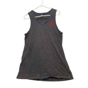 Nike Shirt Youth Medium Black Jumpman‎ Basketball Embroidered Tank Athletic Boys
